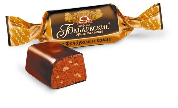 Конфеты Бабаевский Бабаевские оригинальные с фундуком и какао, вес