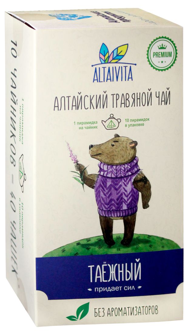 Чай травяной AltaiVita Таежный 10х4 г 181₽