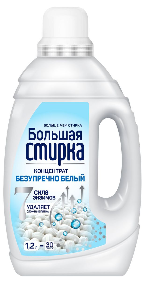 Гель-концентрат для стирки Большая Стирка White Безупречно белый 12 л 511₽