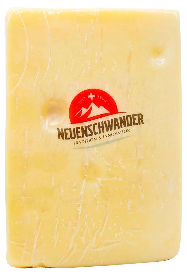 Сыр полутвердый Маасдам Швейцарский Neuenschwander 48% БЗМЖ, вес