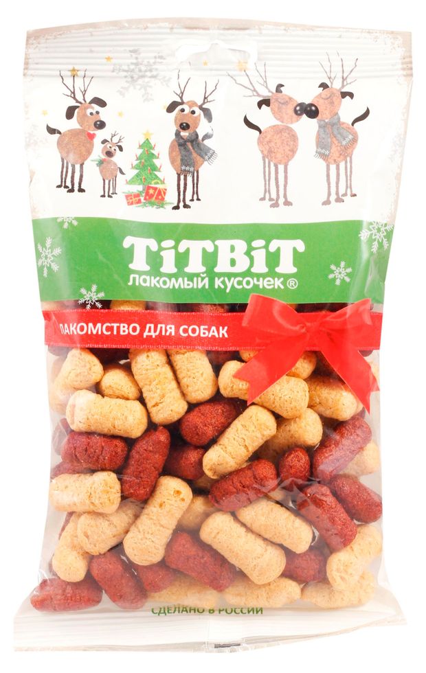 фото Лакомство для собак titbit кукурузные палочки с индейкой и говядиной, 95 г