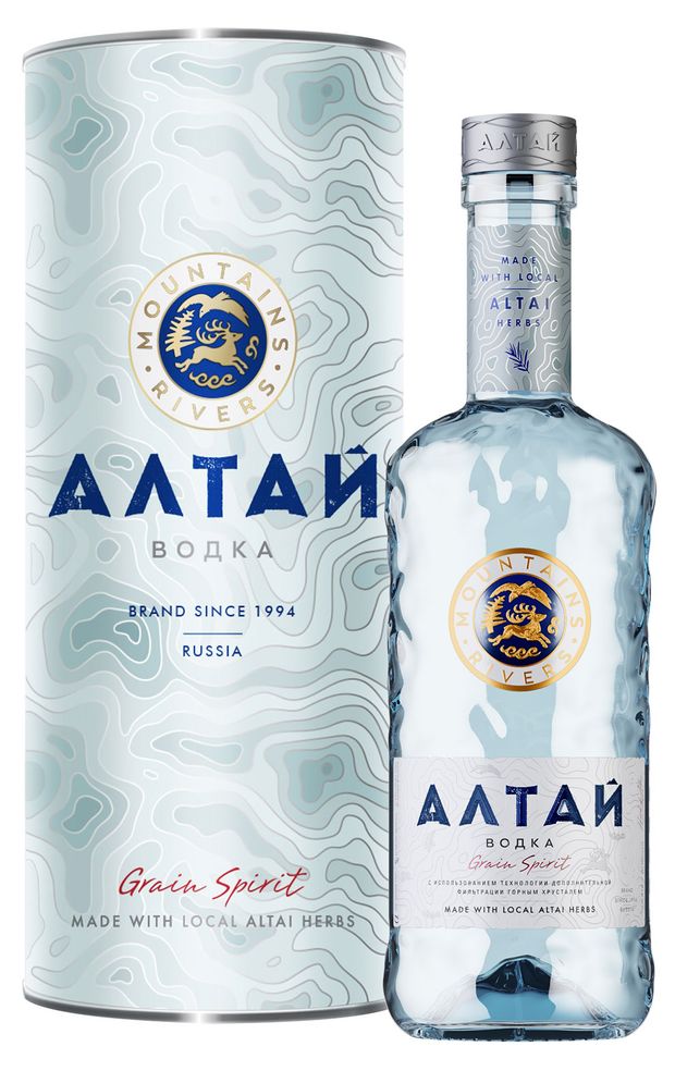 Водка Алтай в тубусе Россия, 0,5 л
