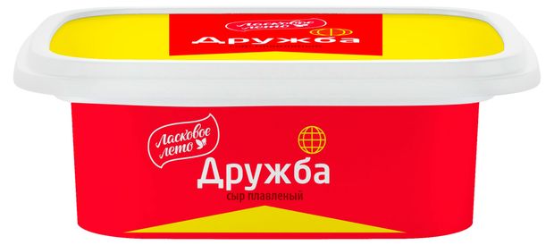 Сыр плавленый Ласковое лето Дружба 55% БЗМЖ, 170 г