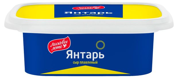 Сыр плавленый Янтарь Ласковое лето 55% БЗМЖ, 170 г