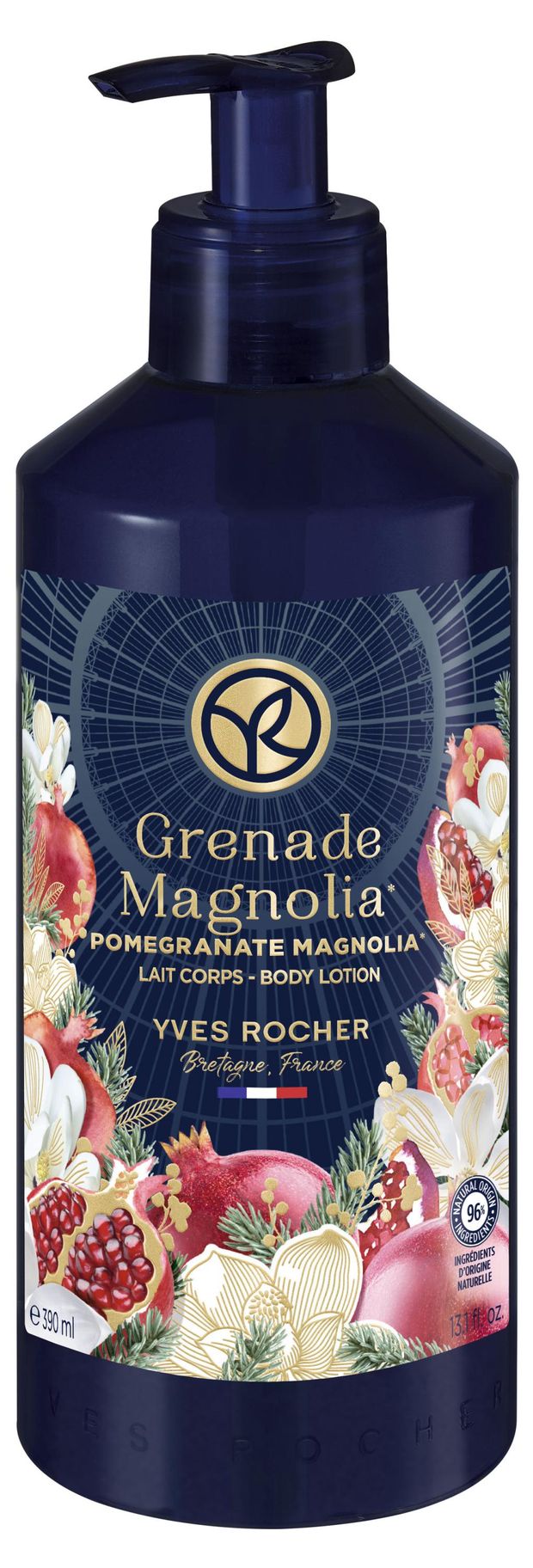 фото Молочко для тела yves rocher гранат и магнолия, 390 мл