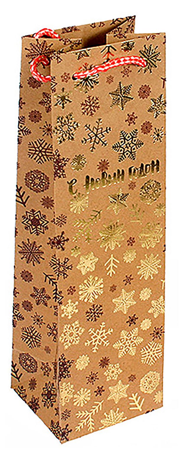 Пакет подарочный GrandGift крафт 10х33х9см в ассортименте 50₽