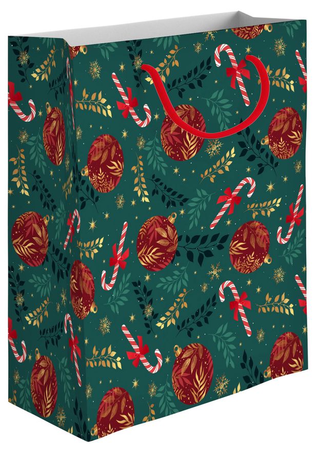 Пакет бумажный подарочный АШАН Красная птица глянцевый 20х24 см 1 шт в ассортименте 40₽