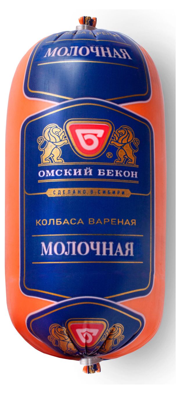 Колбаса вареная Омский Бекон Молочная, 380 г