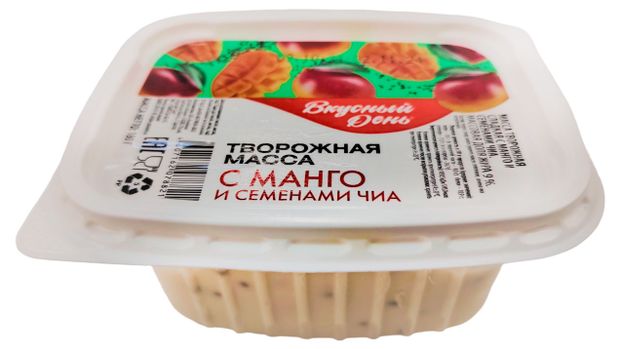 Масса творожная Вкусный День с манго и семенами чиа 9 БЗМЖ 180 г 90₽