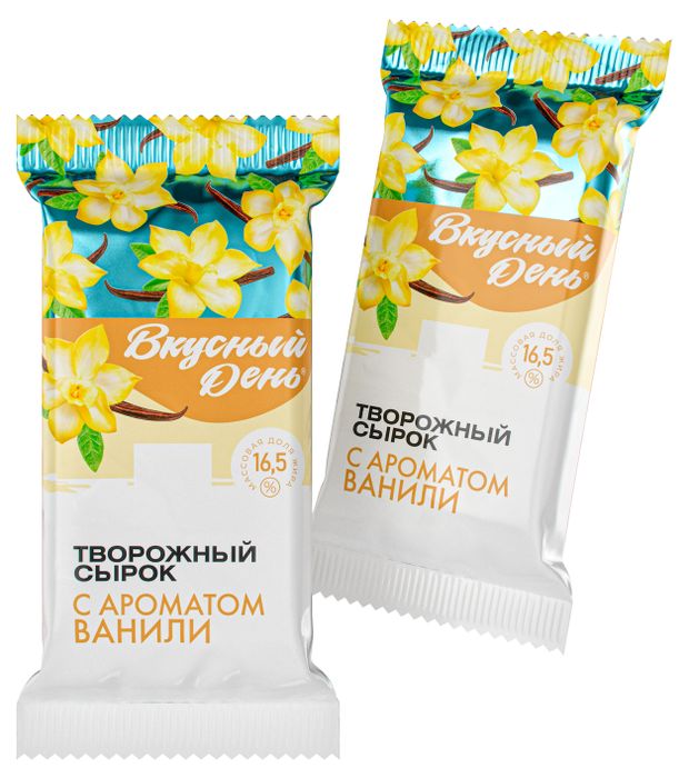 Творожная масса Вкусный День Сырок с ароматом ванили брикет 16,5% БЗМЖ, 90 г