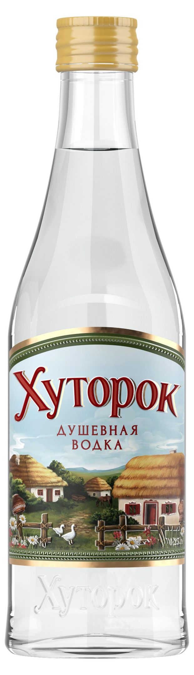 Водка Хуторок Душевная Россия 025 л 200₽