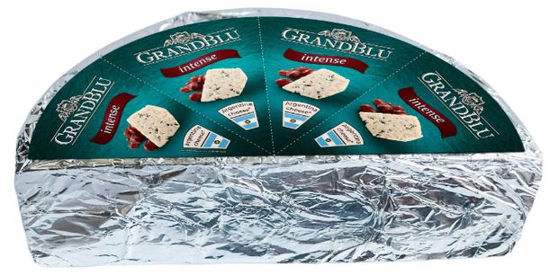  Сыр мягкий Grand Blu Milkana intense с голубой плесенью 50% БЗМЖ Аргентина, вес