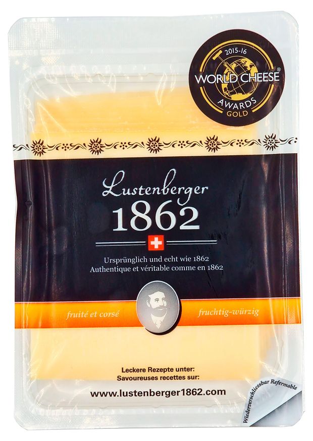 Сыр полутвердый Lustenberger 1862 Люстенбергер Швейцарский фруктово-пряный 50 БЗМЖ 150 г 630₽