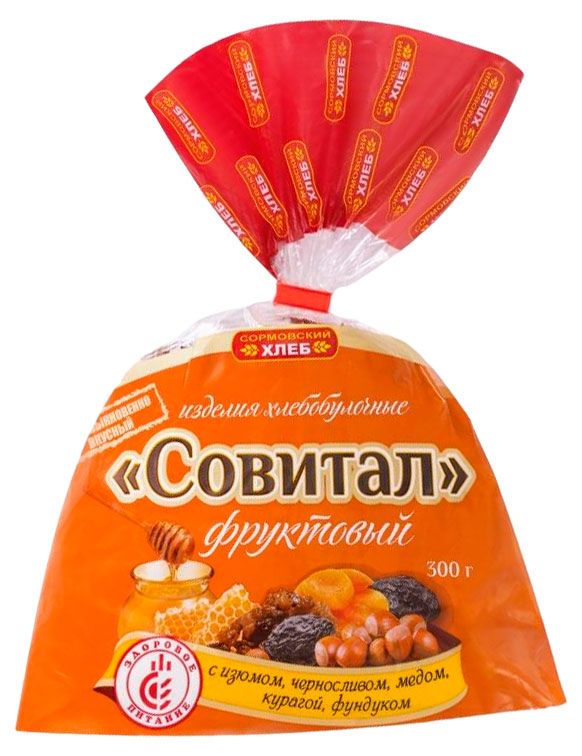 Хлеб Сормовский хлеб Совитал фруктовый, 300 г