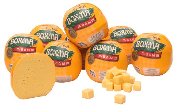 Сыр полутвердый Вохма Малыш 50% БЗМЖ, вес