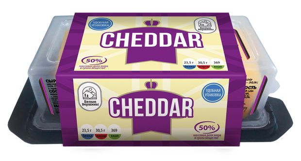 Сыр полутвердый Чеддер Cheese Box БЗМЖ 200 г 240₽