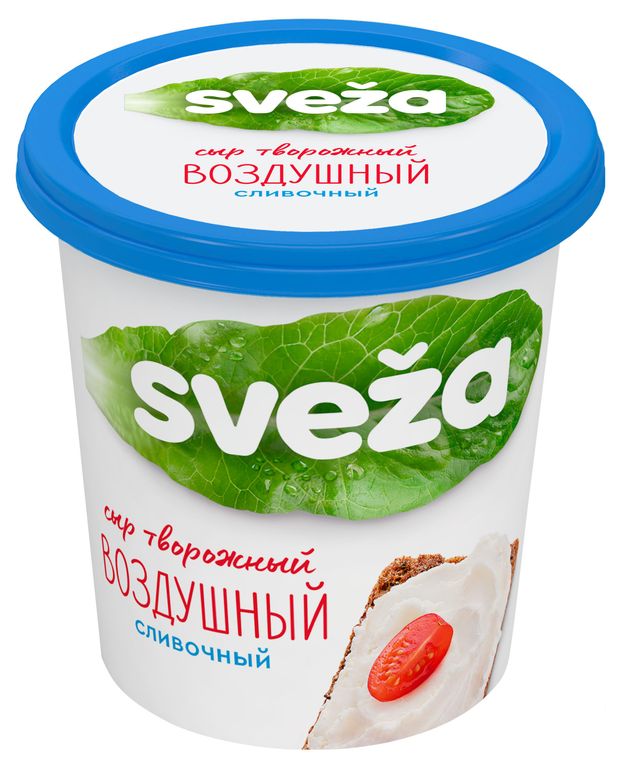 Сыр творожный воздушный сливоный Sveza 60 БЗМЖ 150 г 135₽