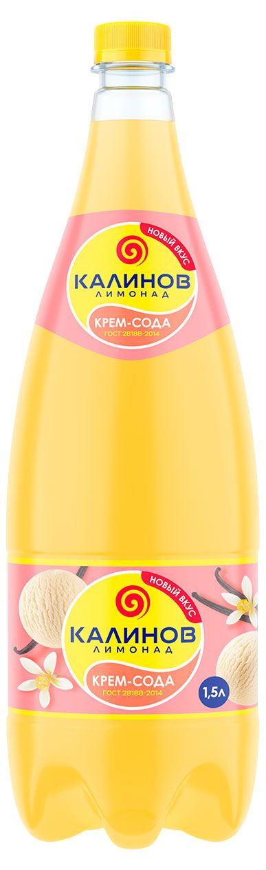 Напиток газированный Калинов Лимонад Крем-сода, 1,5 л