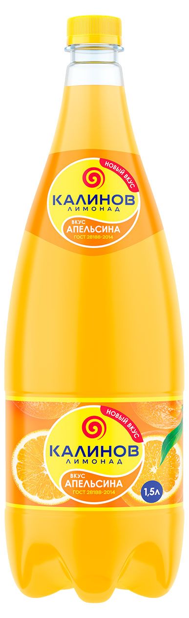 Напиток газированный Калинов Лимонад Апельсин, 1,5 л