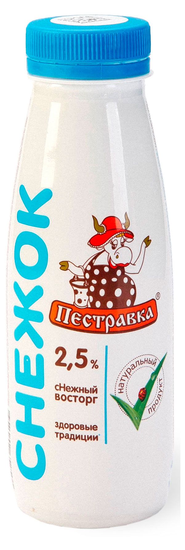 Напиток кисломолочный Снежок Пестравка охлажденный 2,5% БЗМЖ, 270 г