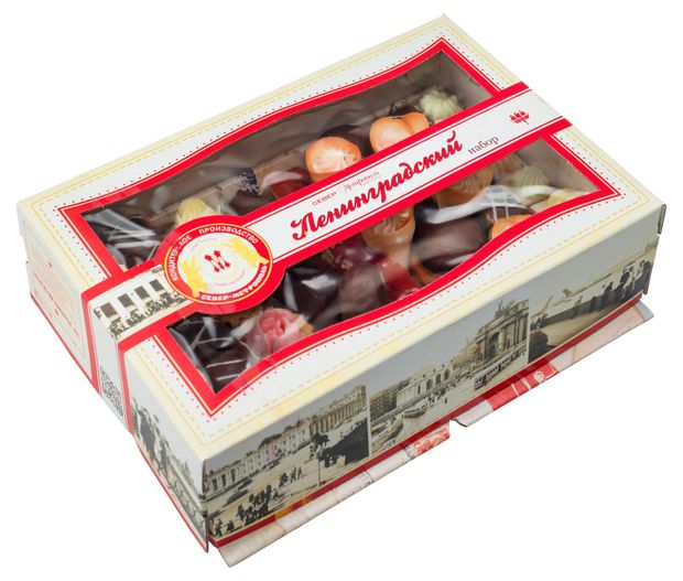 Набор бисквитных пирожных Север-Метрополь Ленинградский ассорти, 500 г