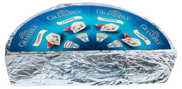 Сыр мягкий GrandBlu Milkana Creamy с голубой плесенью 56 БЗМЖ вес 258₽