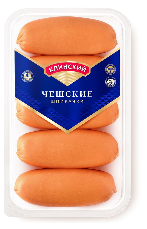 Шпикачки Клинский Чешские 450 г 390₽