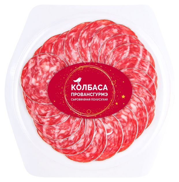 Колбаса сыровяленая полусухая АШАН Золотая птица провансгурмэ 80 г 139₽