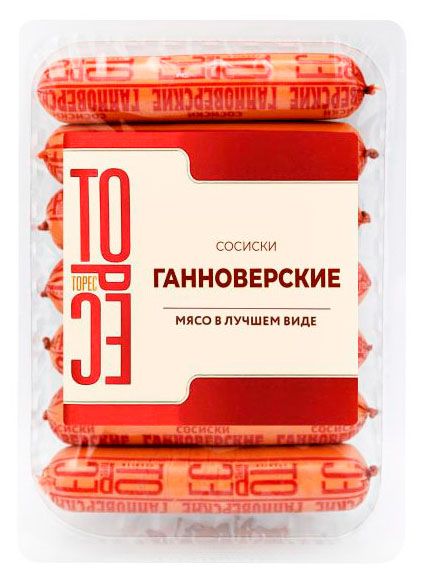 Сосиски ТОРЕС Ганноверские, 400 г