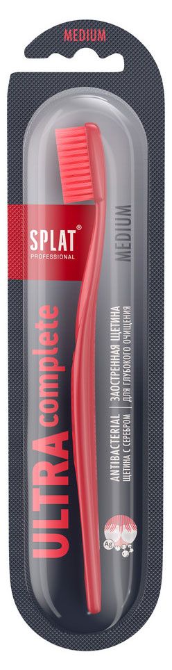 Зубная щетка SPLAT Ultra Complete для комплексного ухода средняя жесткость цвет в ассортименте 1 шт 200₽