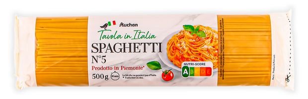 Макаронные изделия АШАН Красная птица спагетти 5, 500 г