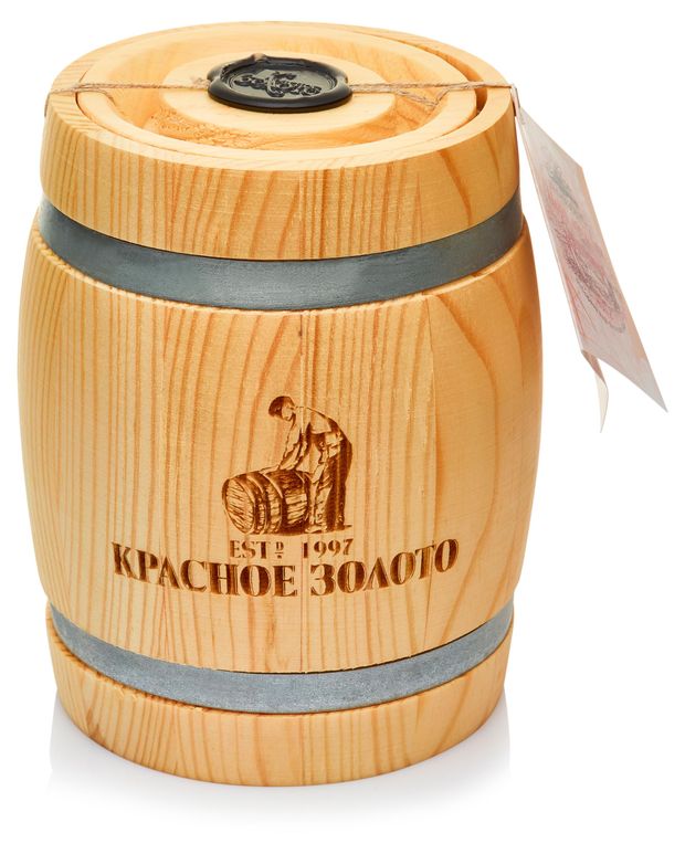 Икра горбуши Красное Золото бочонок, 400 г