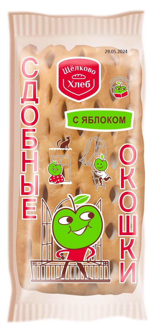 Сдоба Щелковохлеб Яблоко корица, 130 г