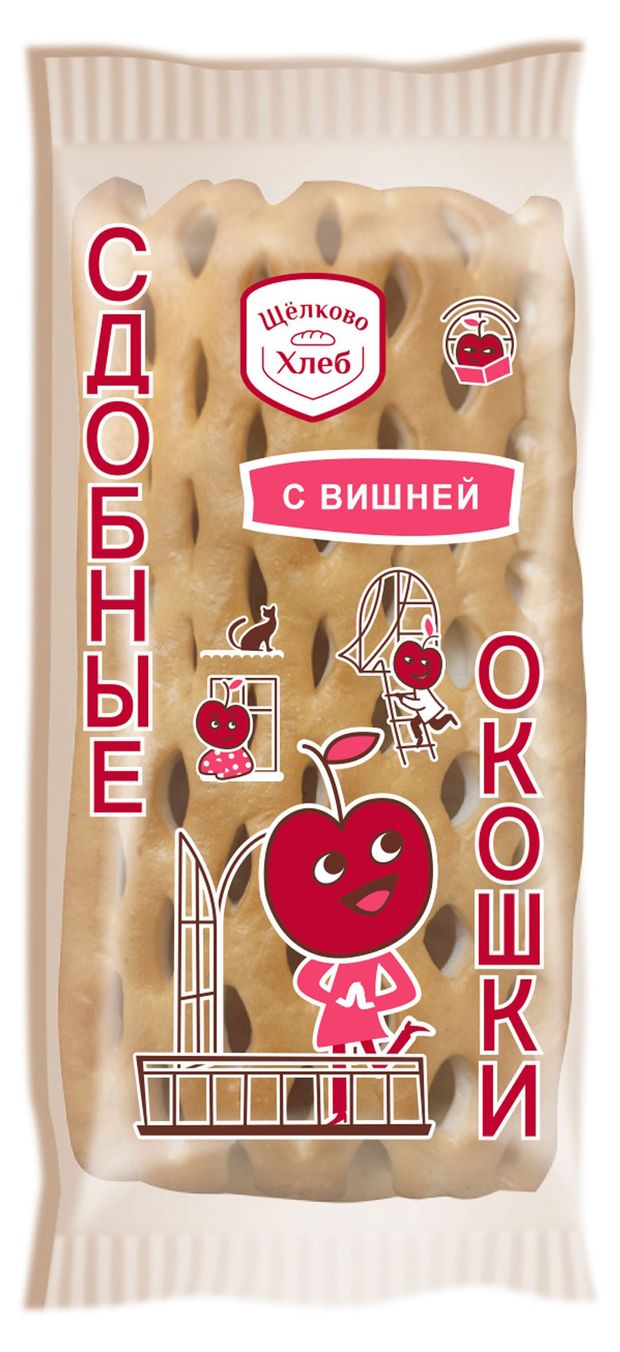Сдоба Щелковохлеб с вишней, 130 г