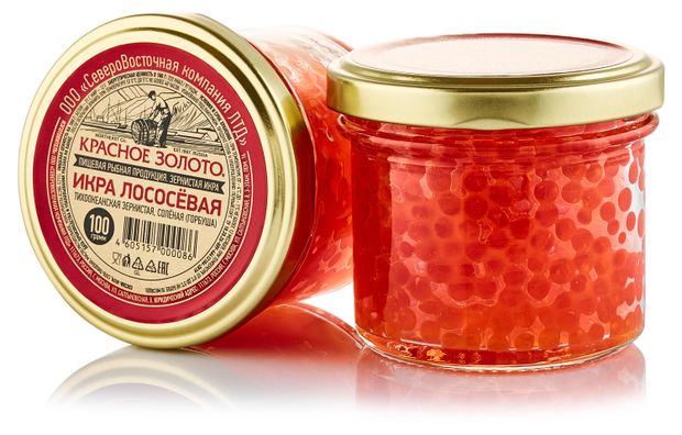 Икра горбуши Красное Золото, 100 г
