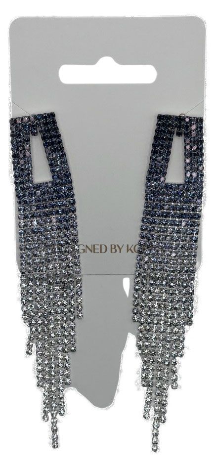 Серьги Golden Tree Геометрия со стразами, 1 пара