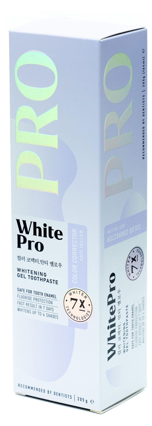 Зубная паста White Pro Отбеливающая против желтизны, 205 г