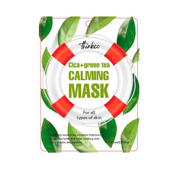 Маска тканевая Thinkco Cica+Green Tea, 23 мл