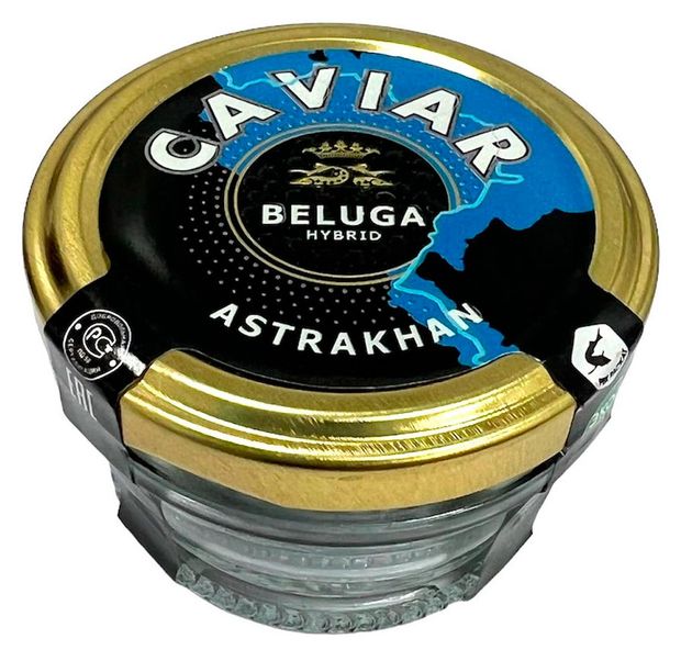 Икра белуги гибрид Астраханская икра Cavivar, 50 г