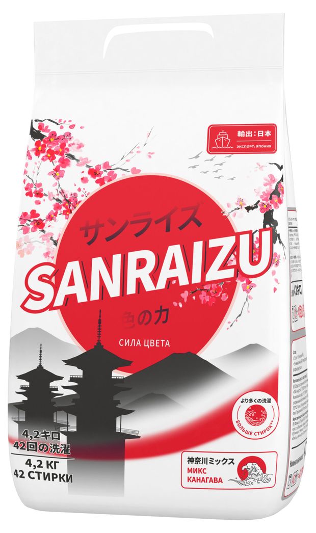 Стиральный порошок SANRAIZU Сила цвета, 4,2 кг