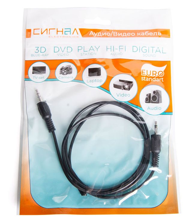 Кабель аудио/видео Сигнал Electronics 3,5Дж-3,5Дж, 1 м