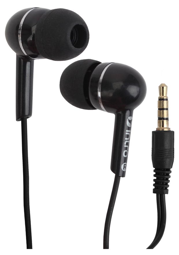 Наушники проводные Intro RX115 вкладыши черные 100₽