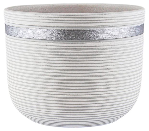 Горшок керамический Garden Star серый, 19 см