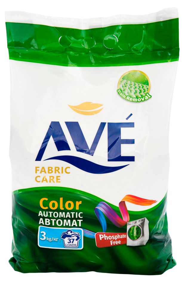 Стиральный порошок AVE для стирки цветных вещей 3 кг 480₽