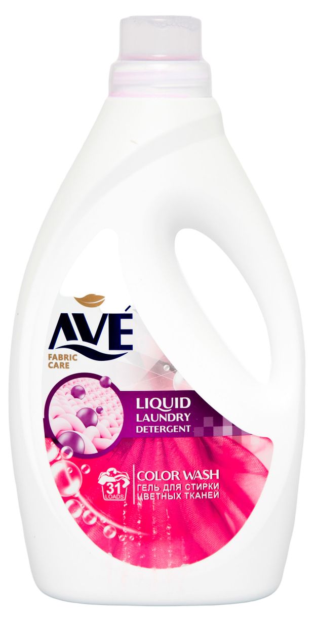 Жидкое средство для стирки AVE для цветного белья, 1,9 л