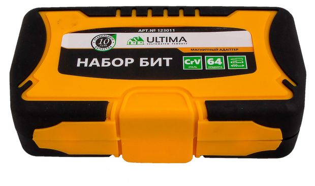Набор бит Ultima в магнитном адаптере, 64 предмета