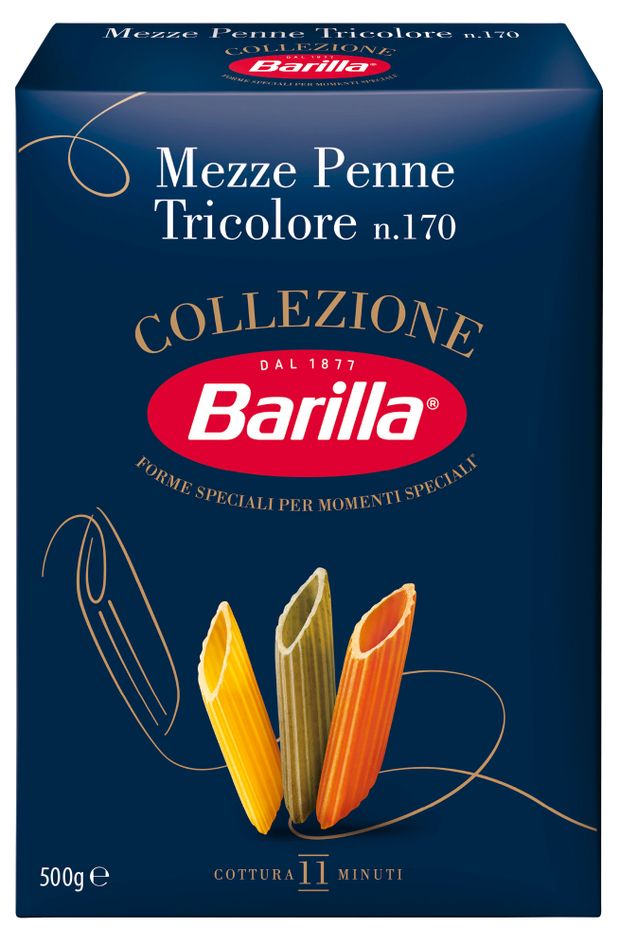 Макаронные изделия Barilla Мецце Penne Tricolore перья 500 г 400₽