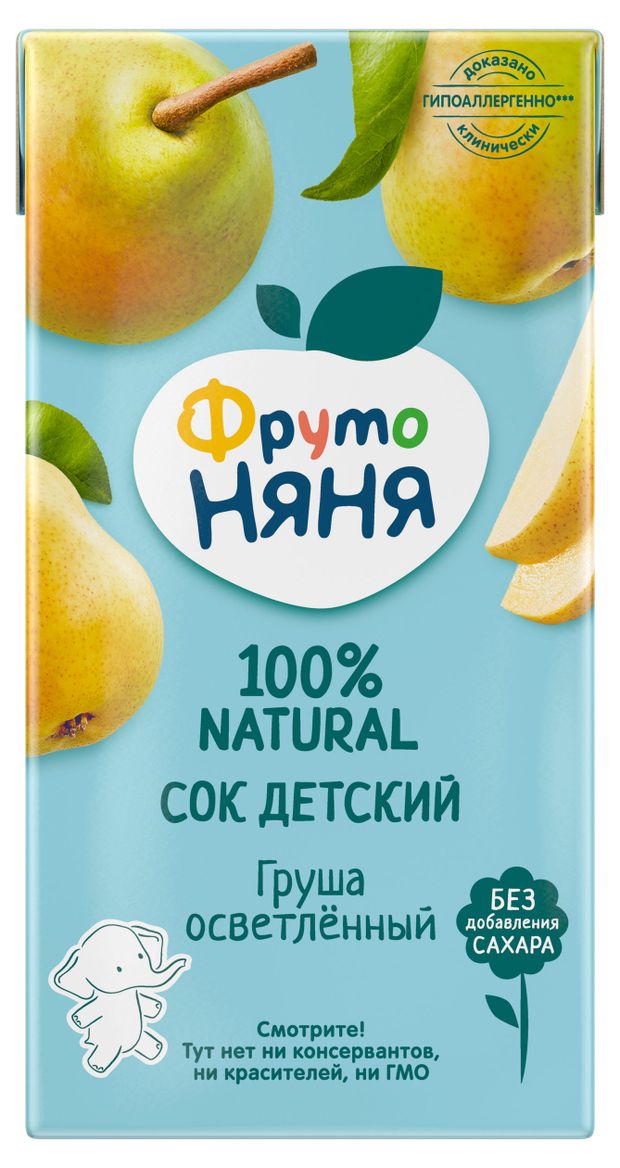 Сок ФрутоНяня грушевый с 3-х лет, 500 мл