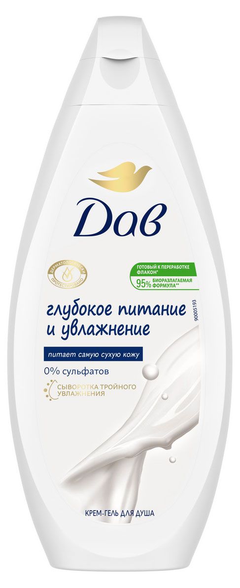 Гель для душа Дав Глубокое питание и увлажнение, 250 мл