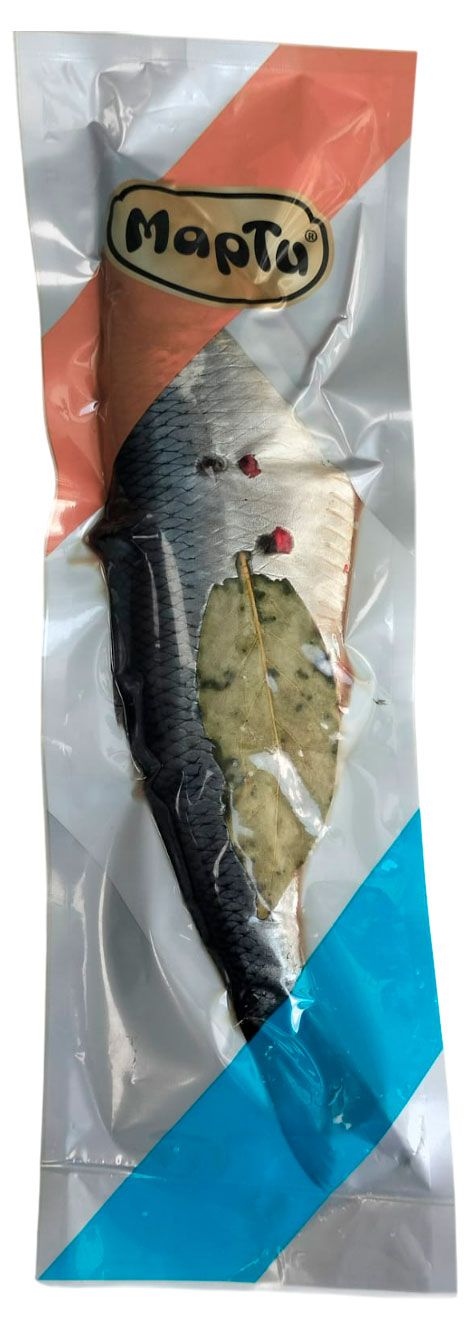 Сельдь слабосоленая Марти Пряного посола неразделанная, 500 г
